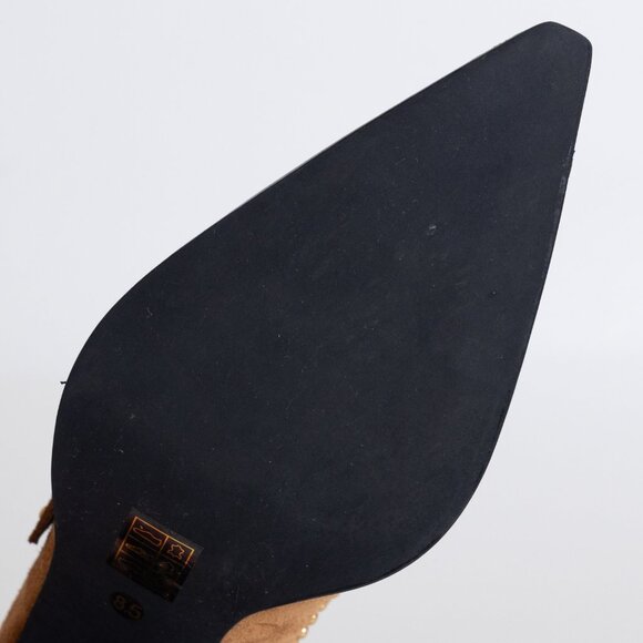 Jeffrey Campbell x Free People Walk On By Heels Studded Brown Suede Leather - Picture 15 of 16